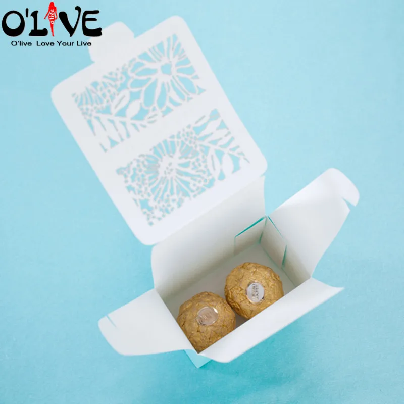 50 шт. романтическая синяя Свадебная коробка Подарочная для конфет детского