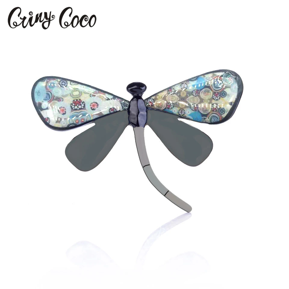 Женская эмалированная брошка Dragonfly с нагрудным штырьком модные украшения