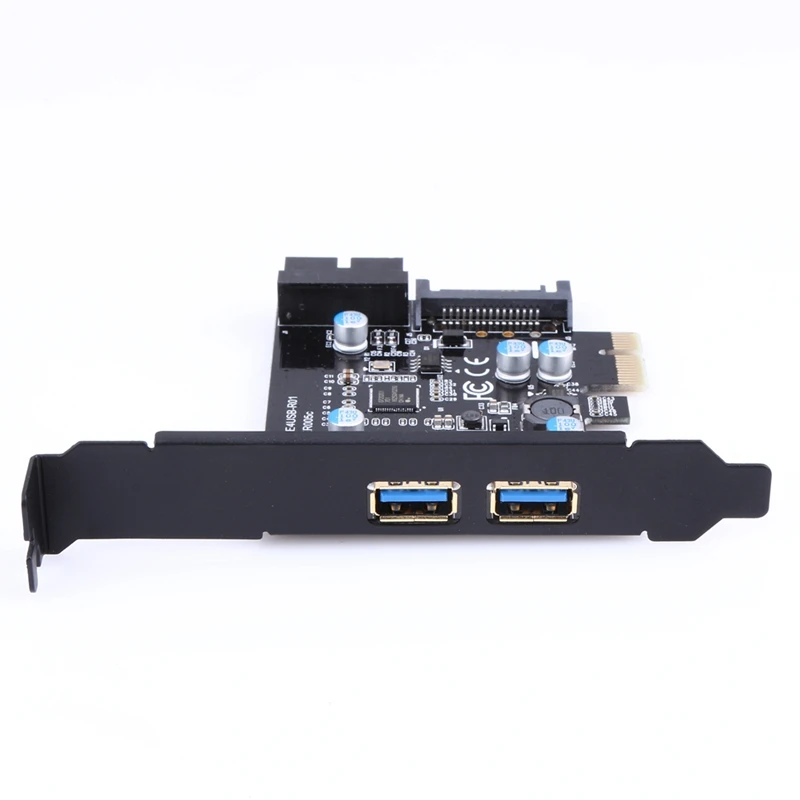 AAAJ-Супер Скоростной Usb 3 0 Pci-E 2 порта Pci Express Расширительная карта 19-Pin разъем