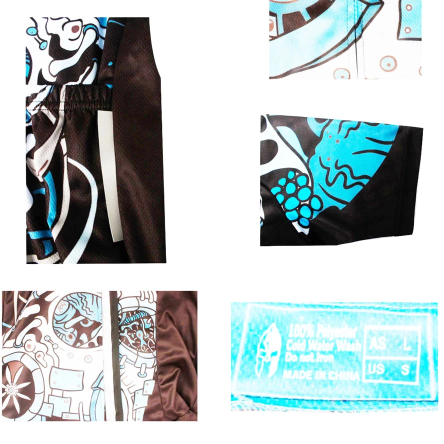 Череп прохладный мужские Cyling с длинным Майки для УФ-защитой Велосипедный Спорт