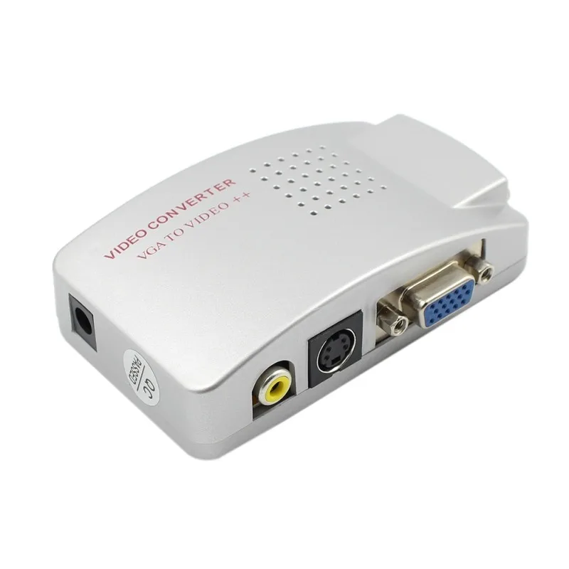VT280 PC конвертер Универсальный NTSC PAL VGA к ТВ AV RCA адаптер видео переключатель
