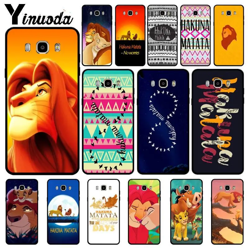 Мягкий силиконовый чехол для телефона Yinuoda Hakuna Matata The Lion King Samsung Galaxy j7prime j8 j2prime j4
