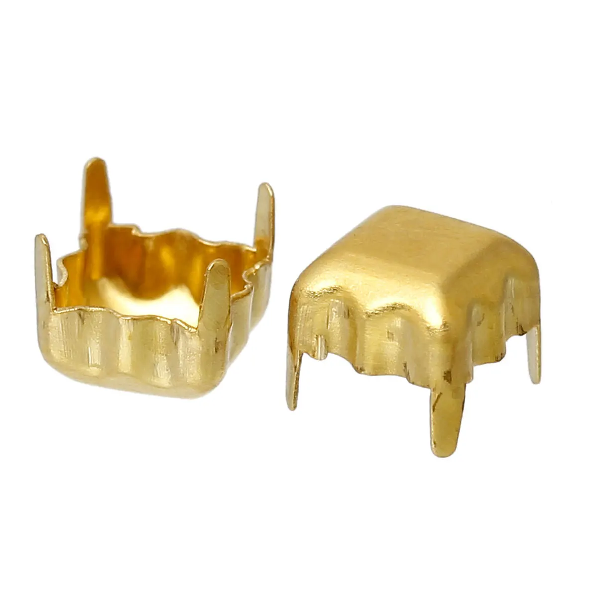 DoreenBeads Brass Cabochon Frame Settings Square Tone Settings(Fits 5mm x 5mm)5mm(2/8&quot)x 5mm(2/8&quot) 45 PCs | Украшения и
