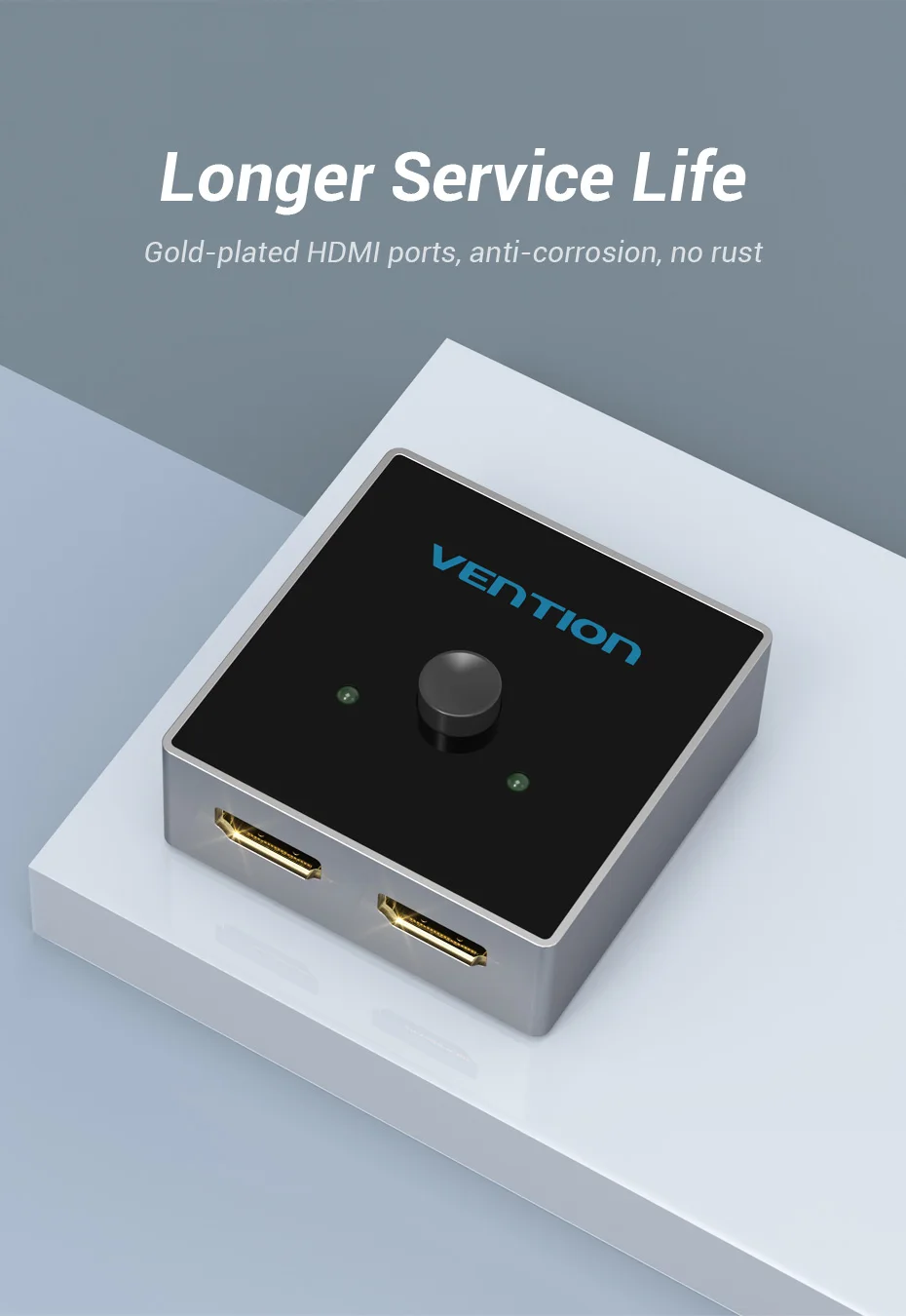 Vention HDMI Разветвитель переключатель HDMI 2,0 4K двухнаправленный коммутатор 1x2/2x1 адаптер 2 в 1 конвертер для PS3/4 ТВ коробка DVD дисплей