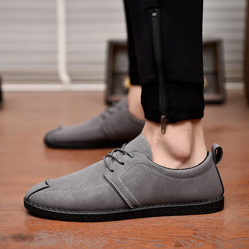 

Men Casual Suede Leather Loafers Black Solid Leather Driving Gommino Slip on Men Loafers Shoes Male Loafers Zapatos De Hombre