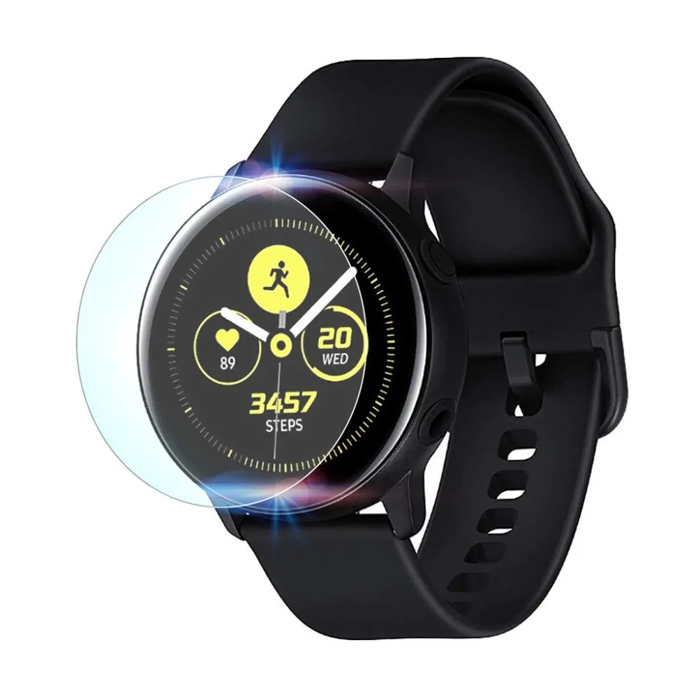 Полное покрытие закаленное стекло для Samsung Galaxy Watch активная взрывобезопасная