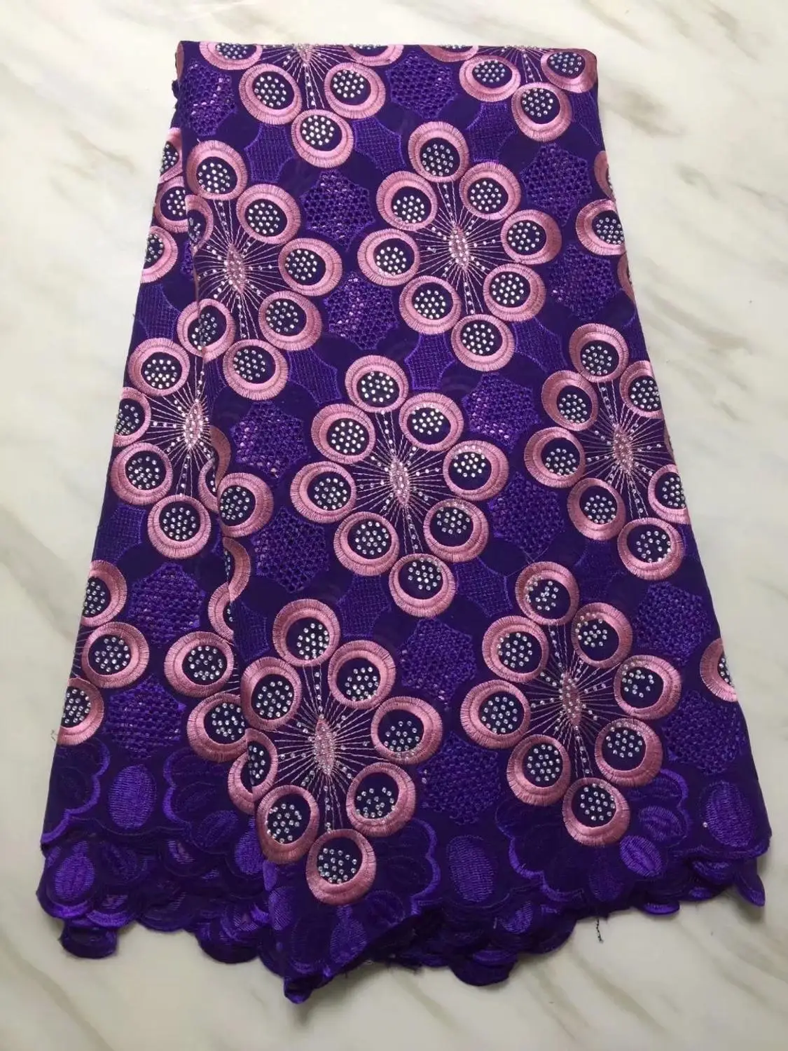 2018 новейший насыщенно-голубой Нигерия Швейцария кружева высокого качества