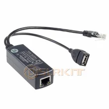 DSLRKIT активный сплиттер PoE 48V to 5V 5 2 V 2.4A USB TYPE A Female 802.3af для