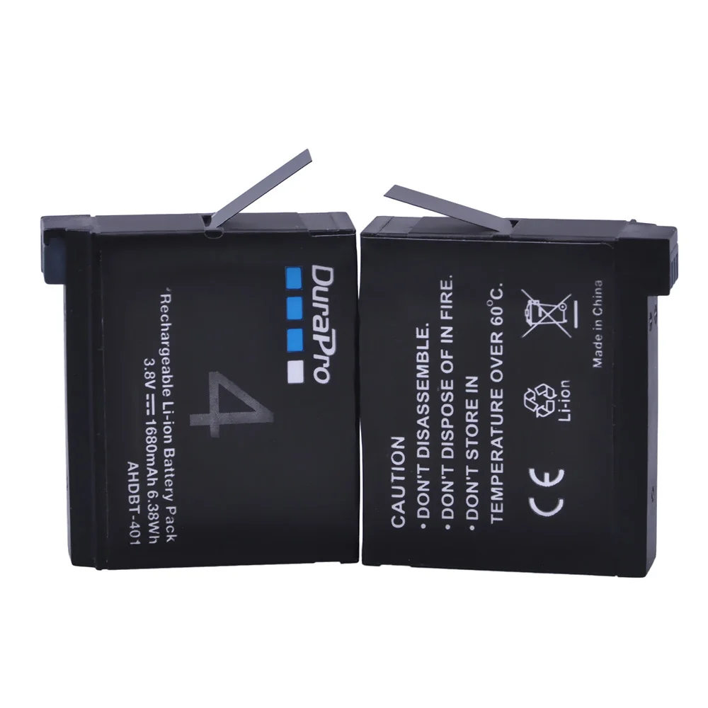 Аккумулятор для цифровой камеры AHDBT401 3 шт. 1680 мАч AHDBT 401 Gopro Hero 4 GoPro HD | Электроника