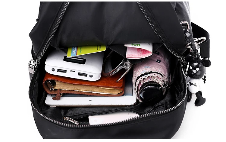 

New 2021 Summer Women Oxford Shoulder Bag Female Solid Color Travel Backpack Luxury Simple School Bags for Teenage Girls Bagpack