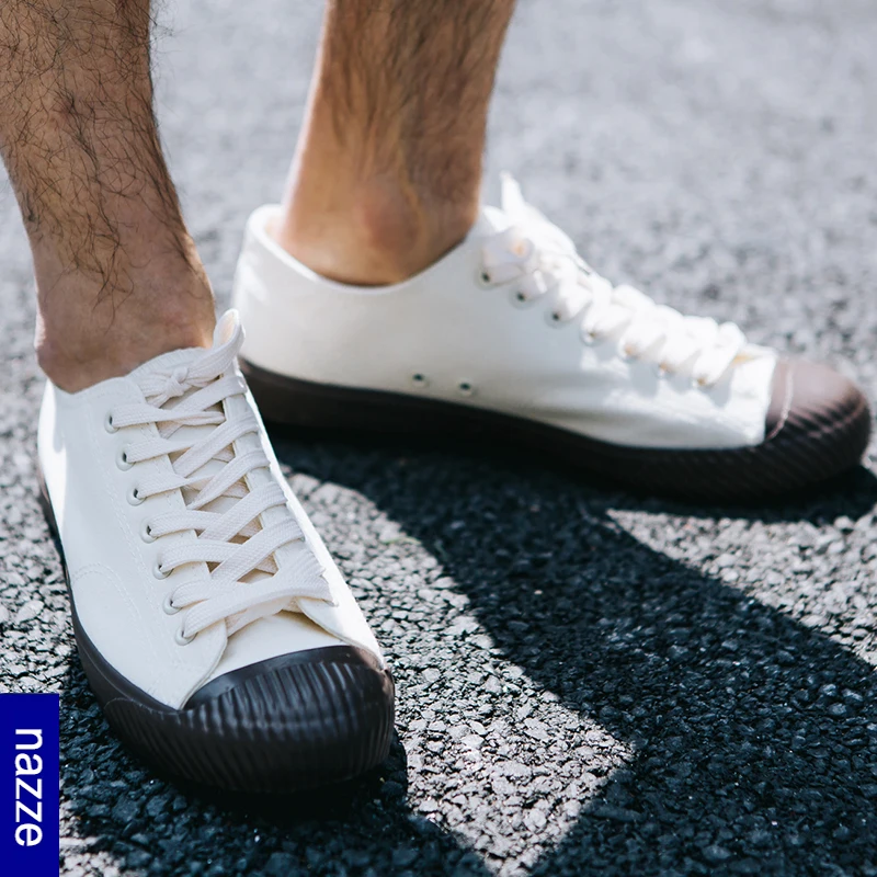 2018 Высококачественная Мужская Вулканизированная обувь белые парусиновые туфли