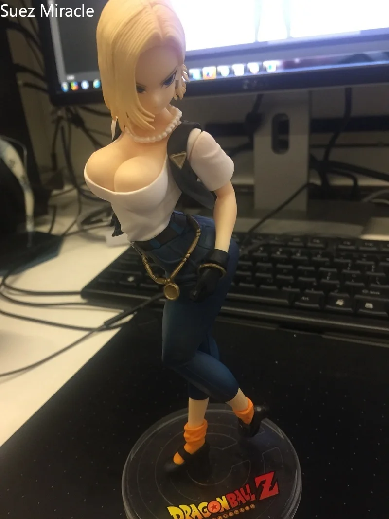 Dragon Ball Z Lunch Android 18 Поколение 2 стоящая модель осанки 20 см сексуальная мультфильма
