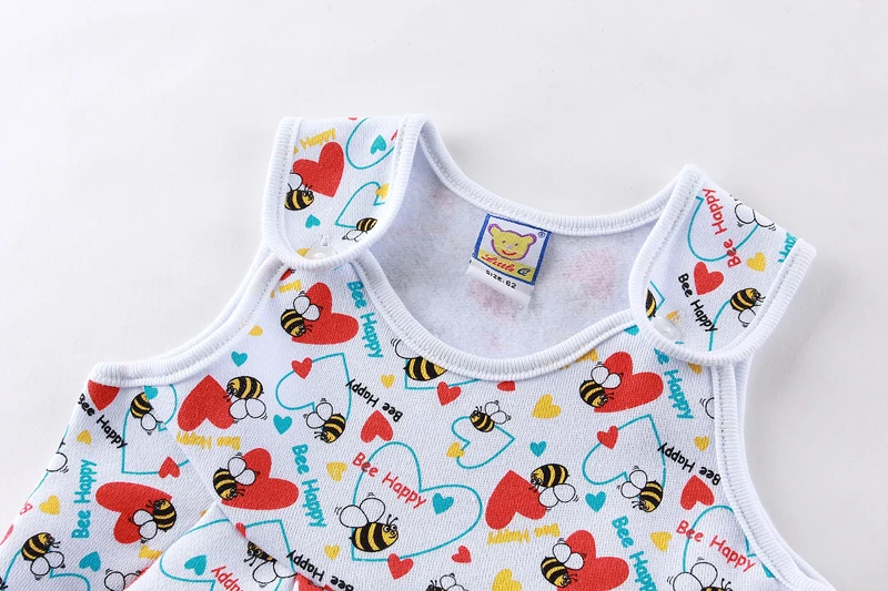 2021 Little Q baby boys cotton blend sleeveless one piece jumpsuit newborn girl winter spring fleece hot footie with button |
