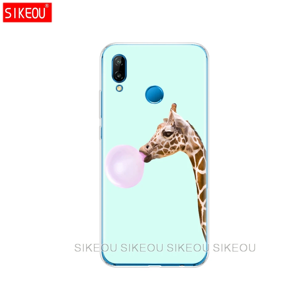 Силиконовый чехол для телефона Huawei P20 P7 P8 P9 P10 Lite Plus Pro 2017 p smart 2018 забавный милый