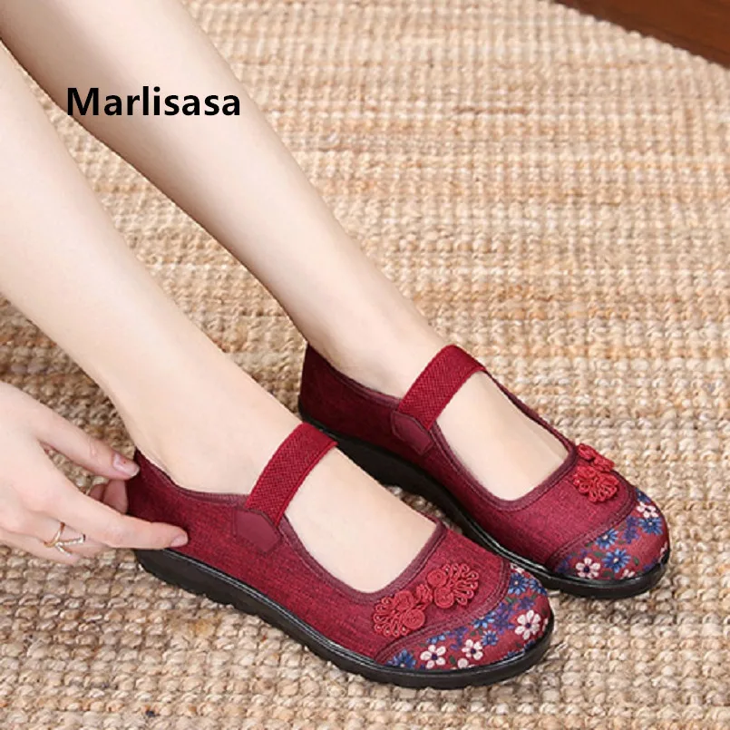 

Marlisasa Women Classic Brown Comfortable Dance Shoes Lady Chinese Traditional Shoes Female Retro Shoes Zapatos De Mujer F5233