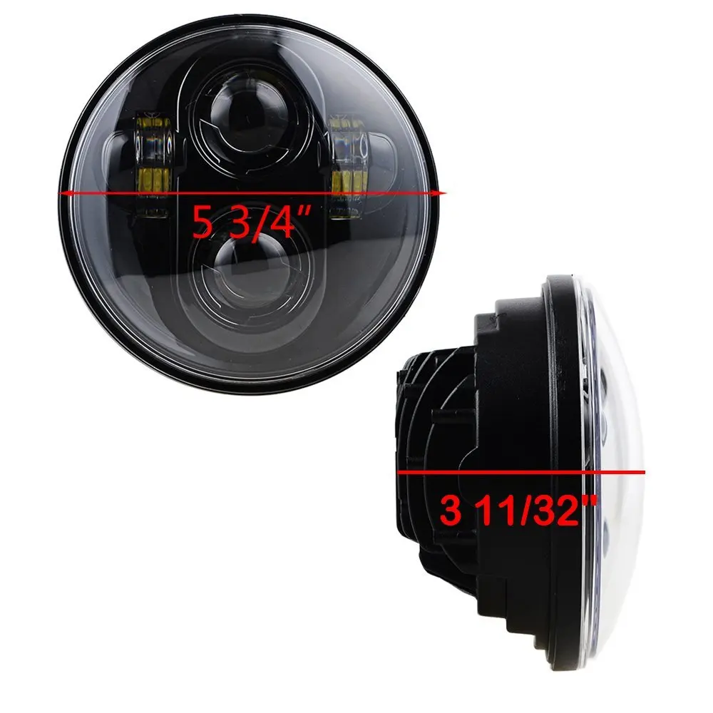 Фара мотоциклетная круглая с проекцией 5-3/4 дюйма 5 75 |