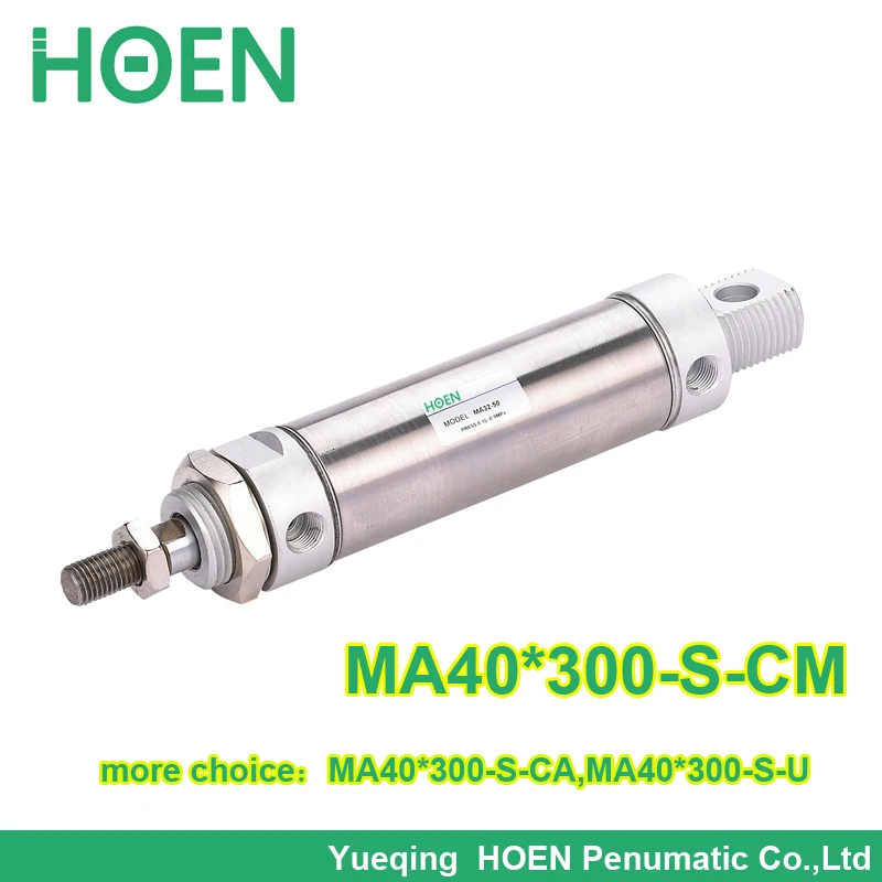 Airtac Тип MA40 * 300 S CM мА Нержавеющая сталь мини цилиндр одинарный стержень