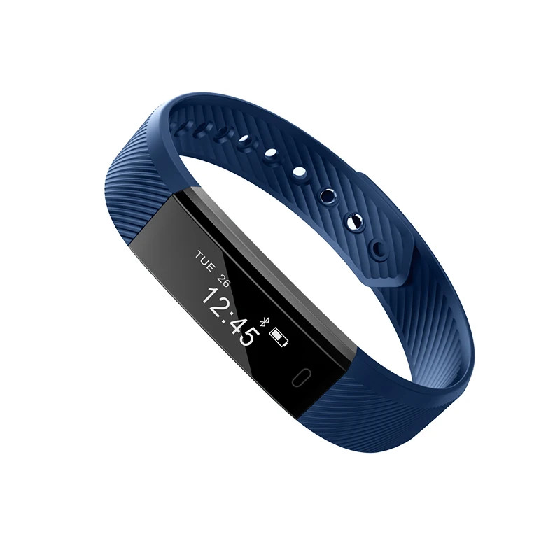 Smartch New Smartband ID115 Sleep Fitness Pedometer Smart Wristband Waterproof Bracelet Support IOS Android Band | Электроника