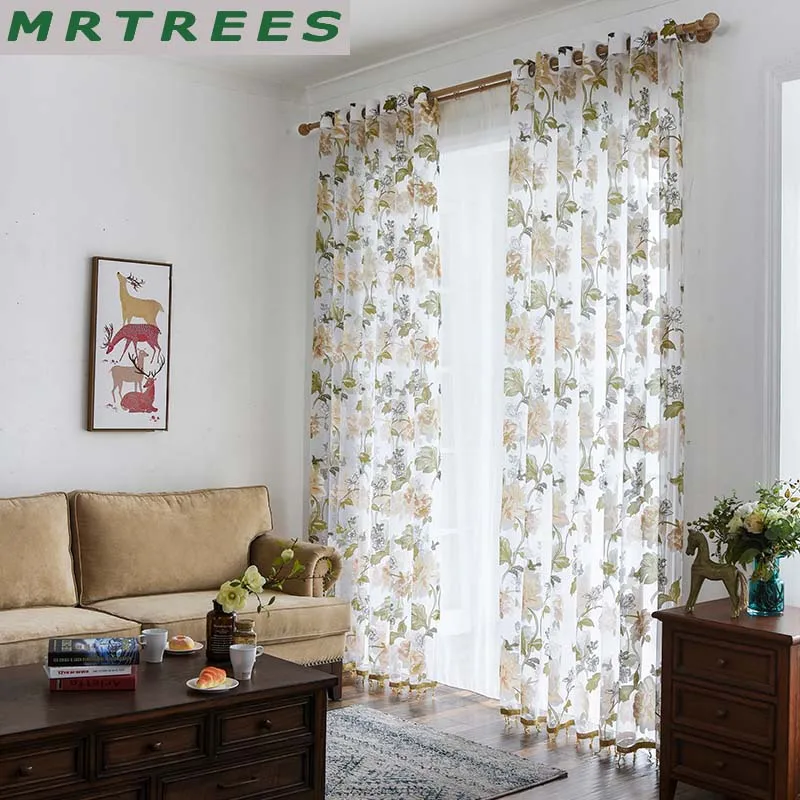 тюль шторы для гостиной прозрачные вуали спальни кухня Тюль оконных штор детей