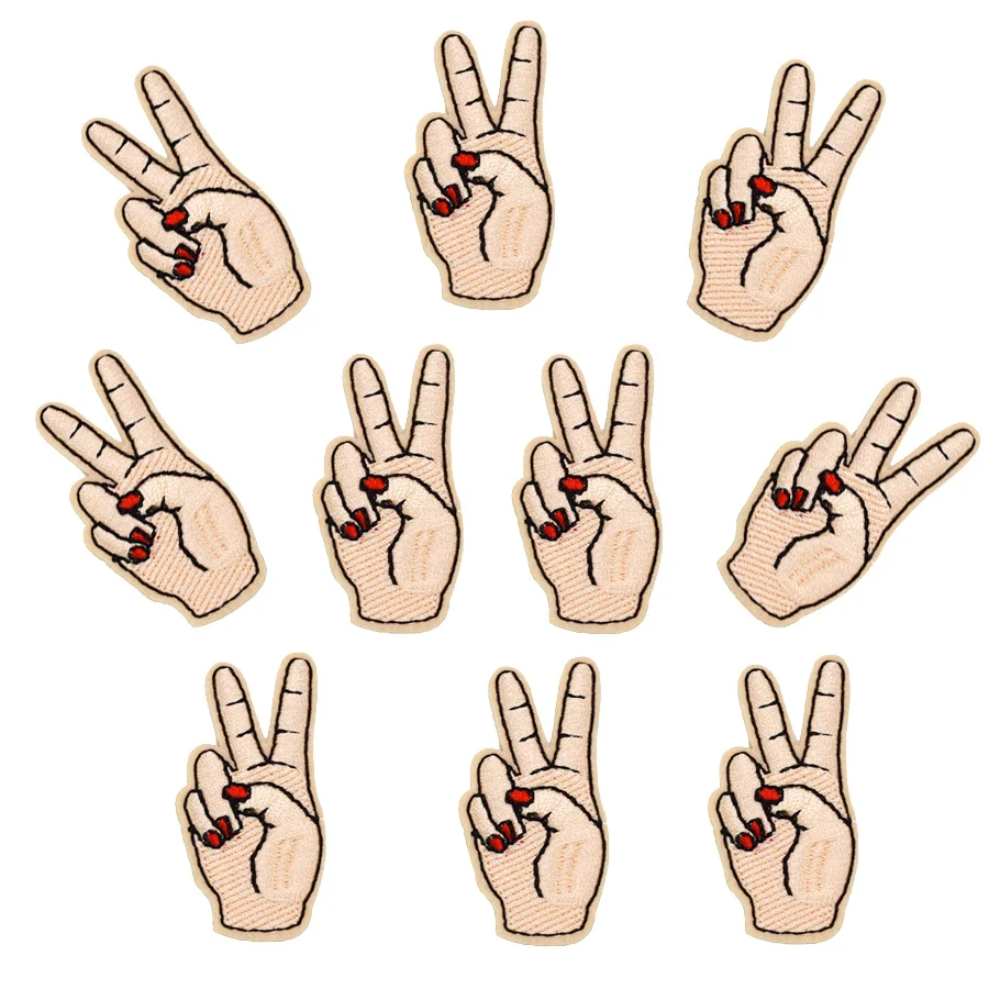 10 шт. патчи для одежды с вышивкой ножницами|iron patches for clothing|embroidery patchpatches clothing iron |