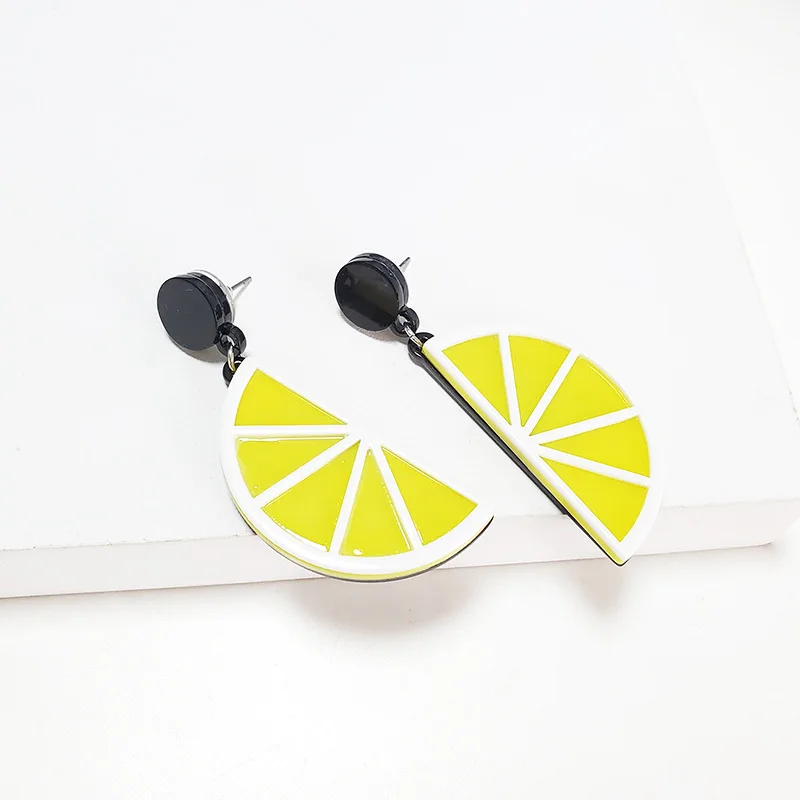 New Arrival Fashion Green Avocado Drop Earrings Exaggerated Big Fruit Cool Punk Jewelry Accessories Women |