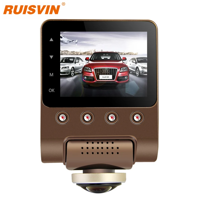RUISVIN X360 360 градусов панорамный Видеорегистраторы для автомобилей Камера Wi Fi Full HD