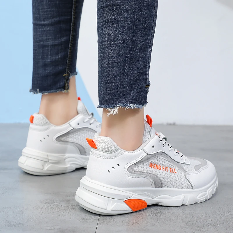 Новинка 2020 года Летняя обувь из сетчатого материала женская на плоской подошве