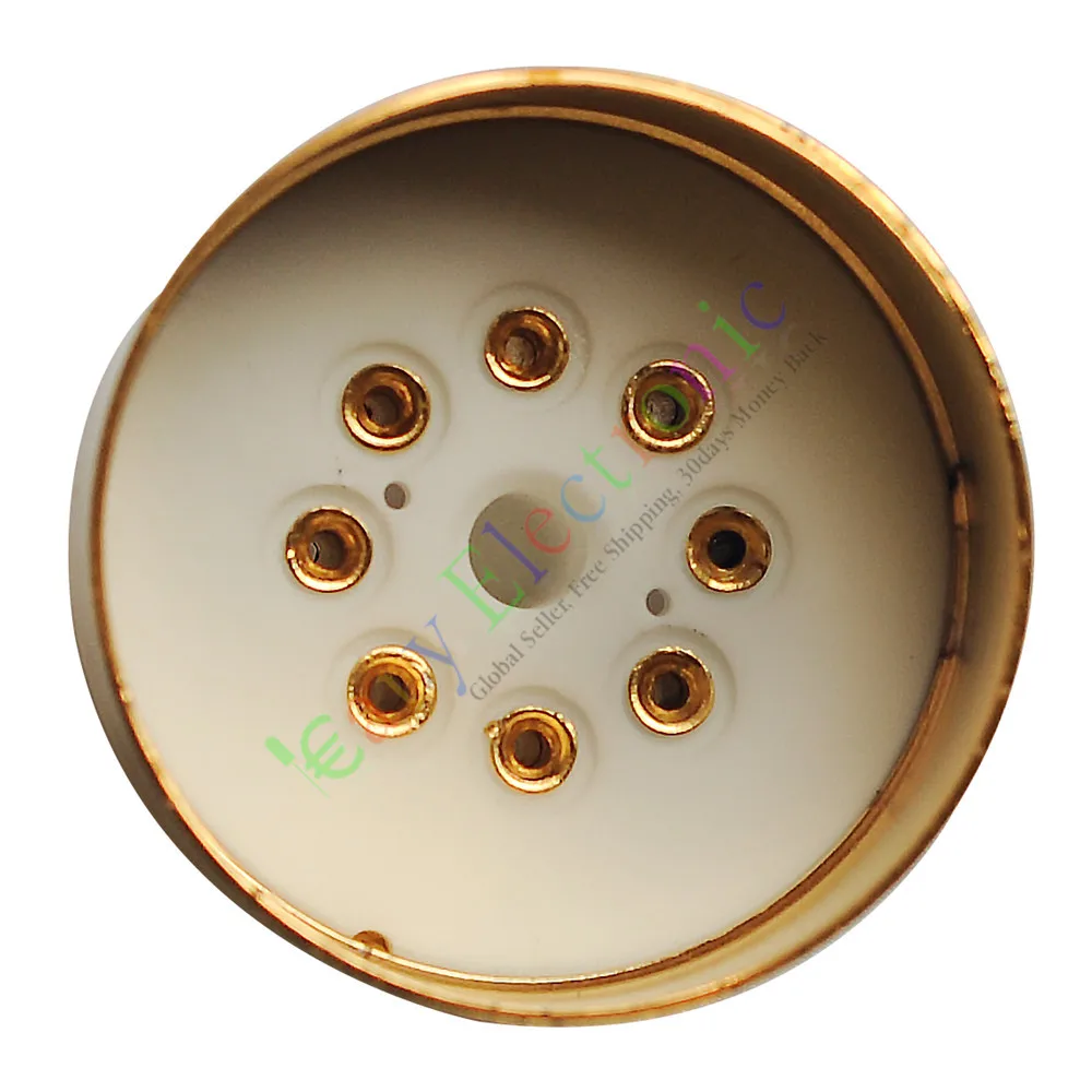 Оптом и в розницу 2 шт 8Pin золотой керамический гнезда вакуумных трубок Saver base Fr 6L6