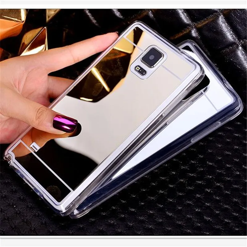 Роскошный зеркальный чехол для Samsung Galaxy S5 мягкий из ТПУ i9600 G900F G900A задняя крышка |