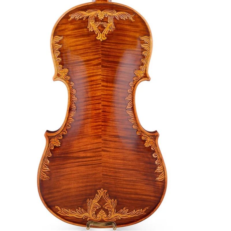 V07CARVED- P Кристина V07-carved скрипка 4/4 продвинутый итальянский скрипка Ручной Работы Антикварная древесина хвойного дерева, ели Скрипка o музыкальный инструмент, чехол для скрипки, канифоль - Цвет: V07CARVED- P