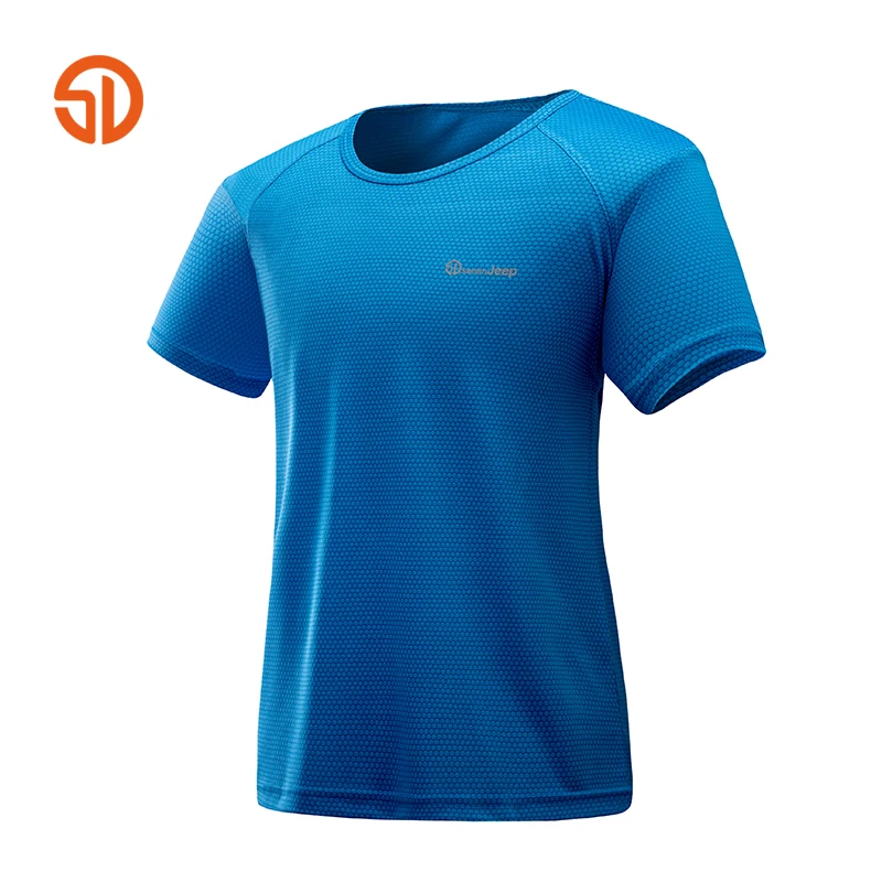 Quick dry мужская с Коротким рукавом Футболки Многоцветный полиэстер открытый