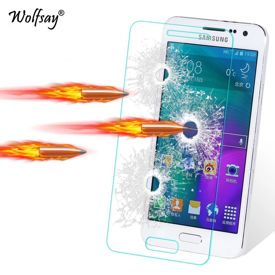 Стекло для Samsung Galaxy A3 2015 2 шт. защита экрана закаленное стекло A300 защитная пленка