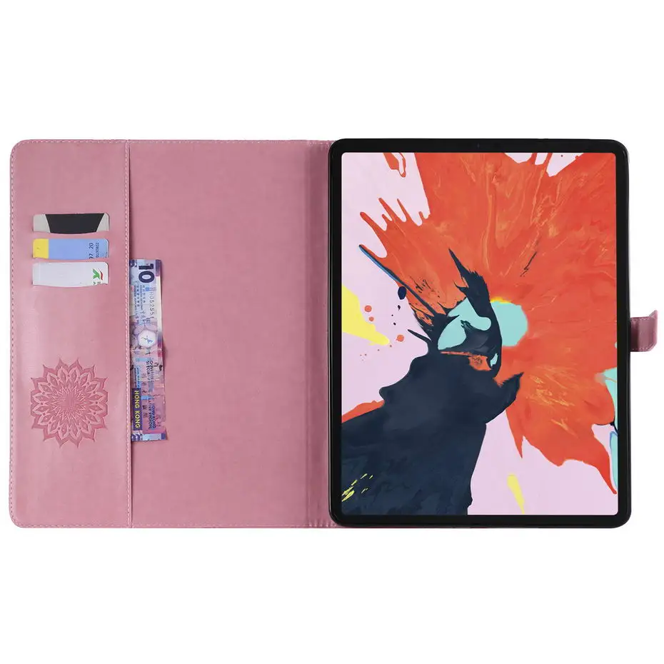 Для iPad Pro 12,9 дюйма релиз чехол 3D Подсолнух тисненый модный флип-чехол Подставка для A1870 A1895 a1983a2014 funda+ пленка