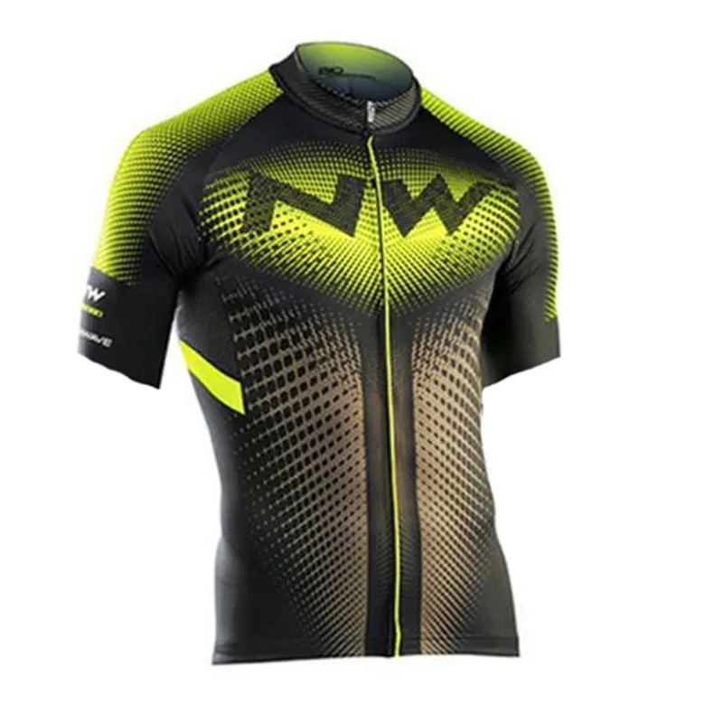 jersey only Northwave NW Мужская одежда для велоспорта с коротким рукавом, трикотажные комплекты, летний триатлонный обтягивающий костюм, Быстросохнущий дышащий анти-УФ - Цвет: jersey only