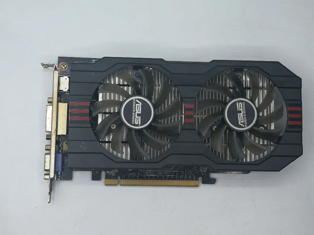 Б/у оригинальная Видеокарта ASUS GTX 750 2GB 128bit GDDR5 HDMI DVI 100% Протестировано