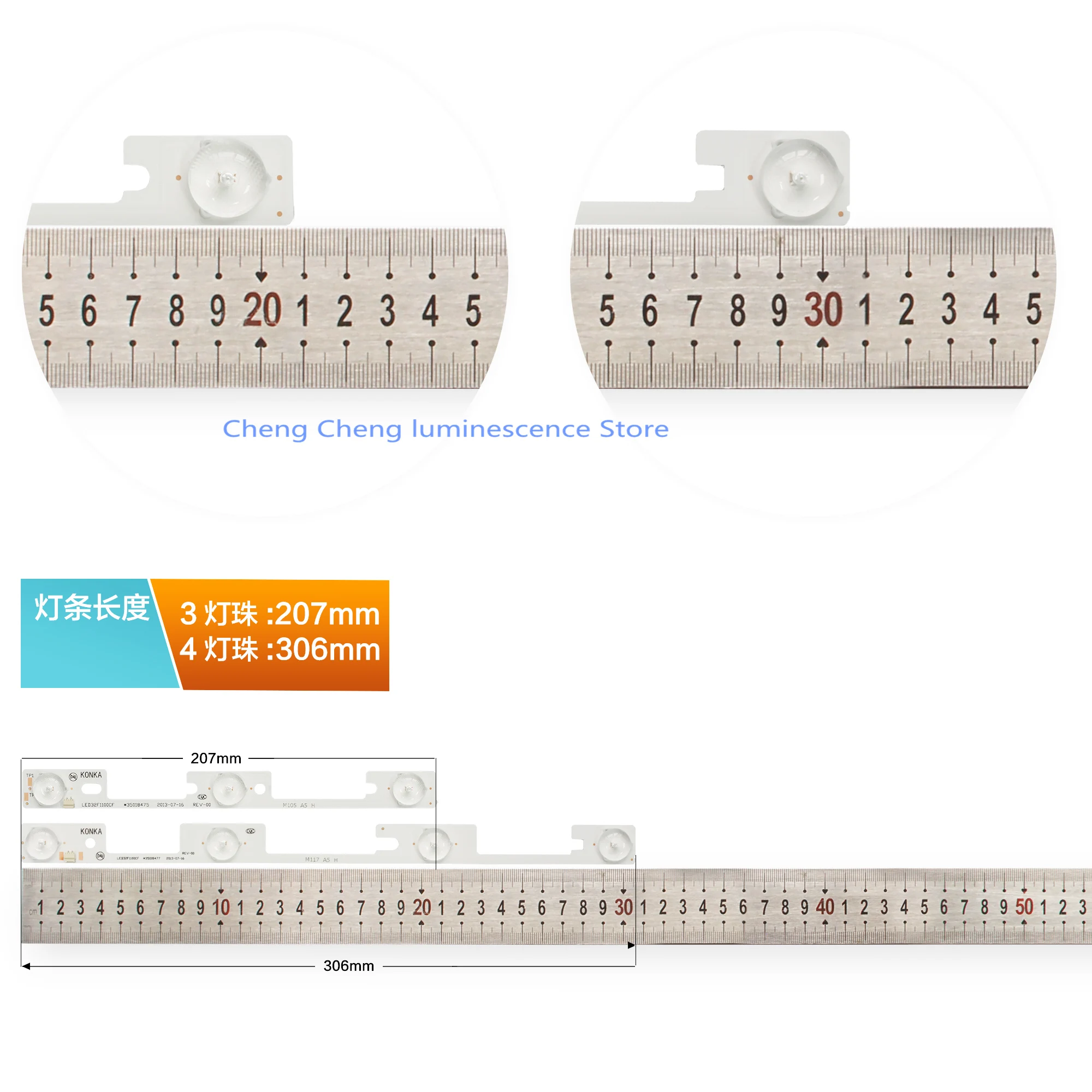100%New for KONKA LED32F1100CF LED32F1160CF LED32F330C LED32F1170CF LED32B260B Light bar models 35018476 35018478 35018479 35018 | Лампы и