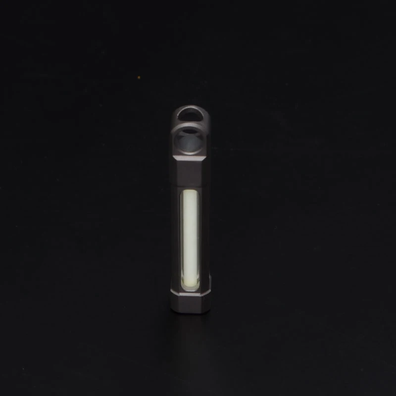 white EDC титановый сплав нож бусины с Тритием газовые трубки кулон Paracord украшения Титан выживания EDC многофункциональные инструменты - Цвет: white