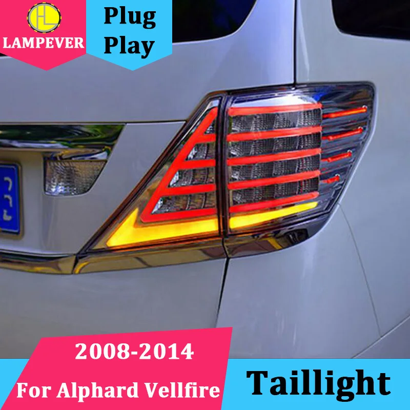 Автомобильная задняя лампа для Toyota Alphard задний фонарь Vellfire светодиодный 2008-2014 с