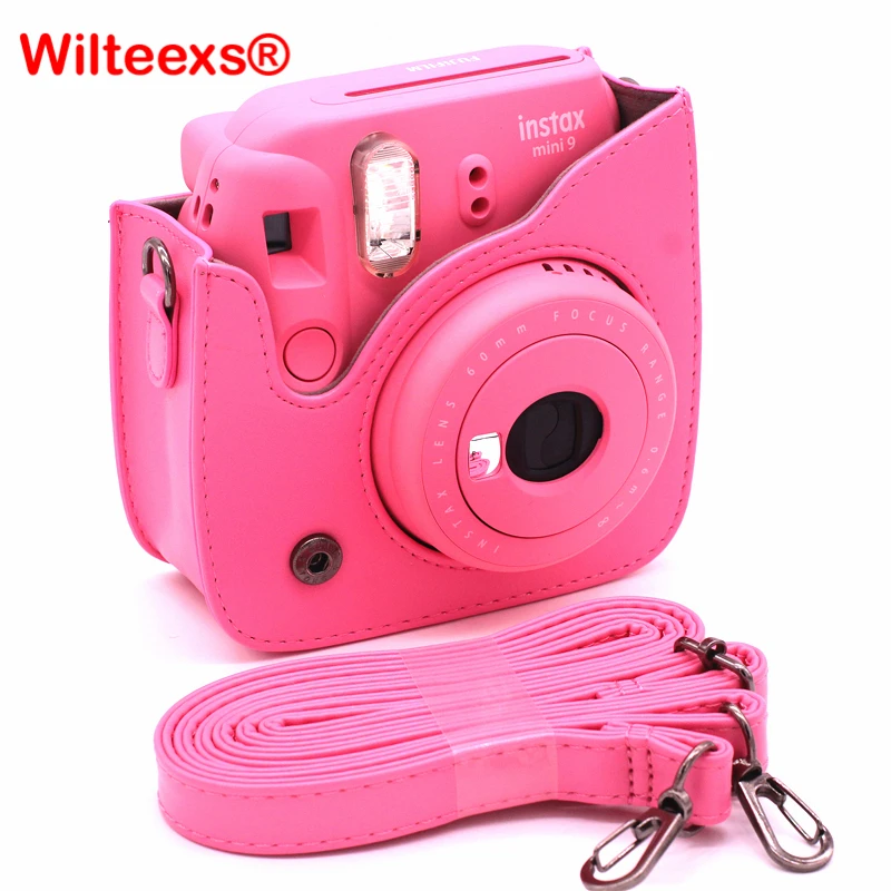 Сумка через плечо для камеры WILTEEXS Fujifilm Instax Mini 8 8s 9|Сумки фото-/видеокамеры| |