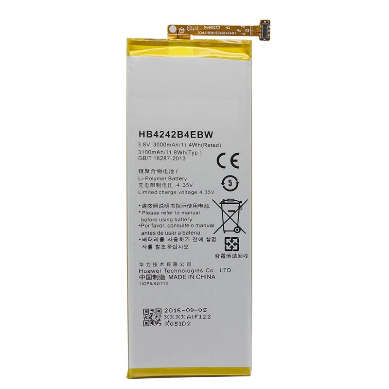 

Сменный аккумулятор HB4242B4EBW для Huawei honor 6 H60-L01 H60-L02 H60-L11 H60-L04 honor 4X 3000 мА · ч
