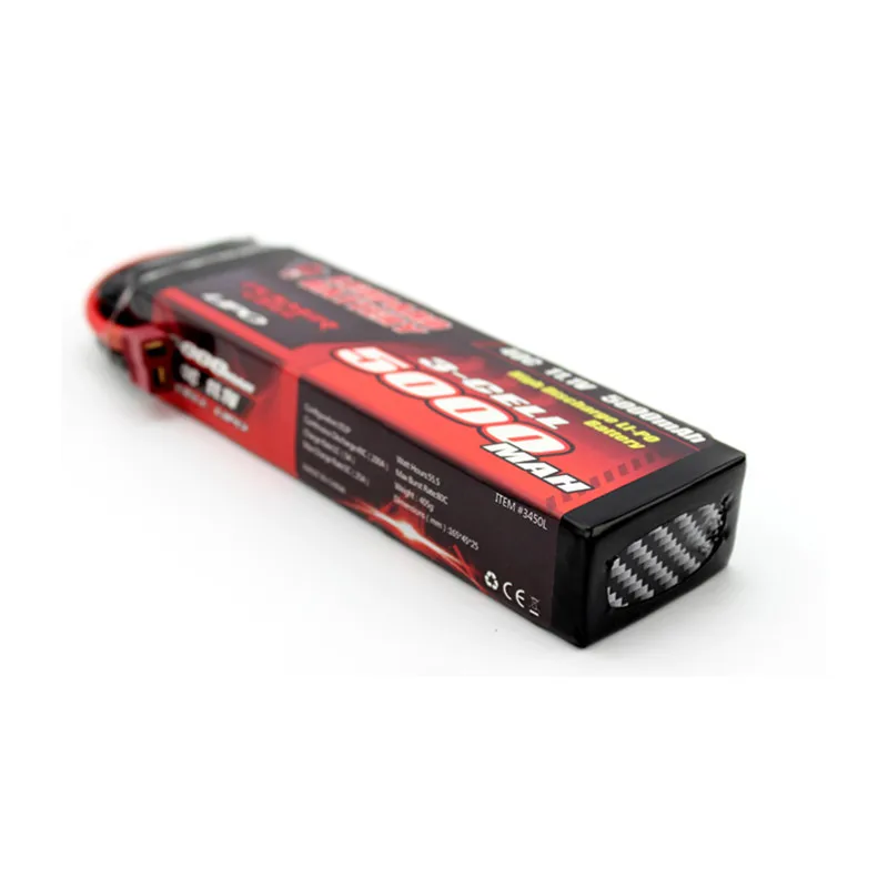 LEOPARD Power 11 1 V 5000mAh 40C 3S T вилка перезаряжаемая Lipo батарея для 1:8 1:10 RC автомобиля |