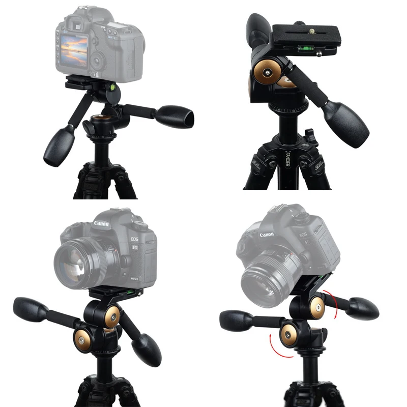 Металлическая Поворотная шариковая головка 20 кг БЫСТРОРАЗЪЕМНАЯ пластина