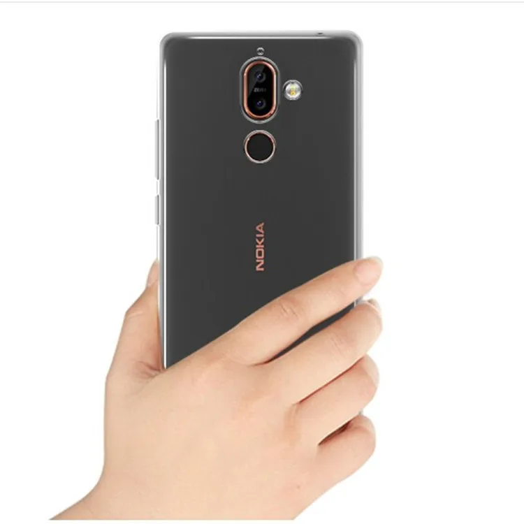 Clear TPU Классный Мягкий силиконовый чехол для Nokia на возраст 1, 2, 3, 5, 6, 7 Plus, 8, Nokia3 чехол для телефона чехол для Nokia 6 2,1 3,1 5,1 6,1 7,1 плюс - Цвет: Clear TPU