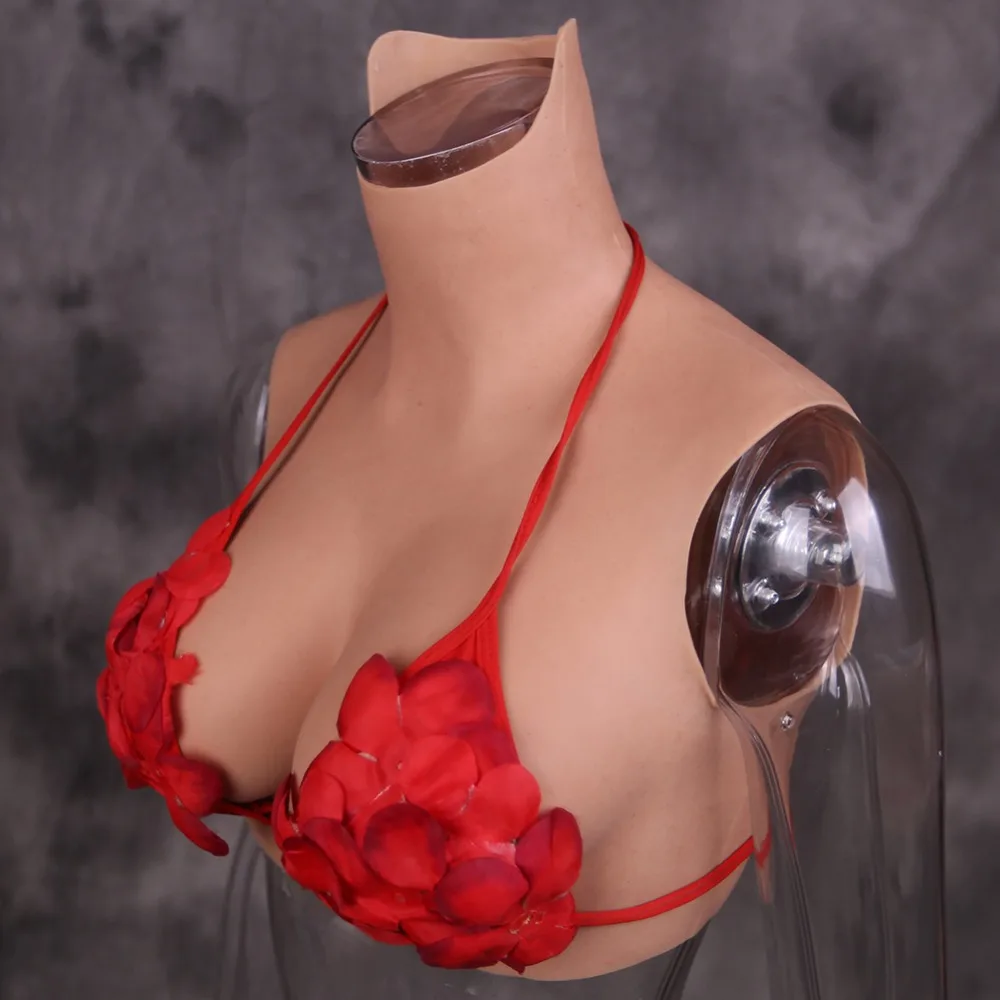 Dokier Реалистичная полоса крови силиконовая crossdressing E cup форма груди с реалистичной