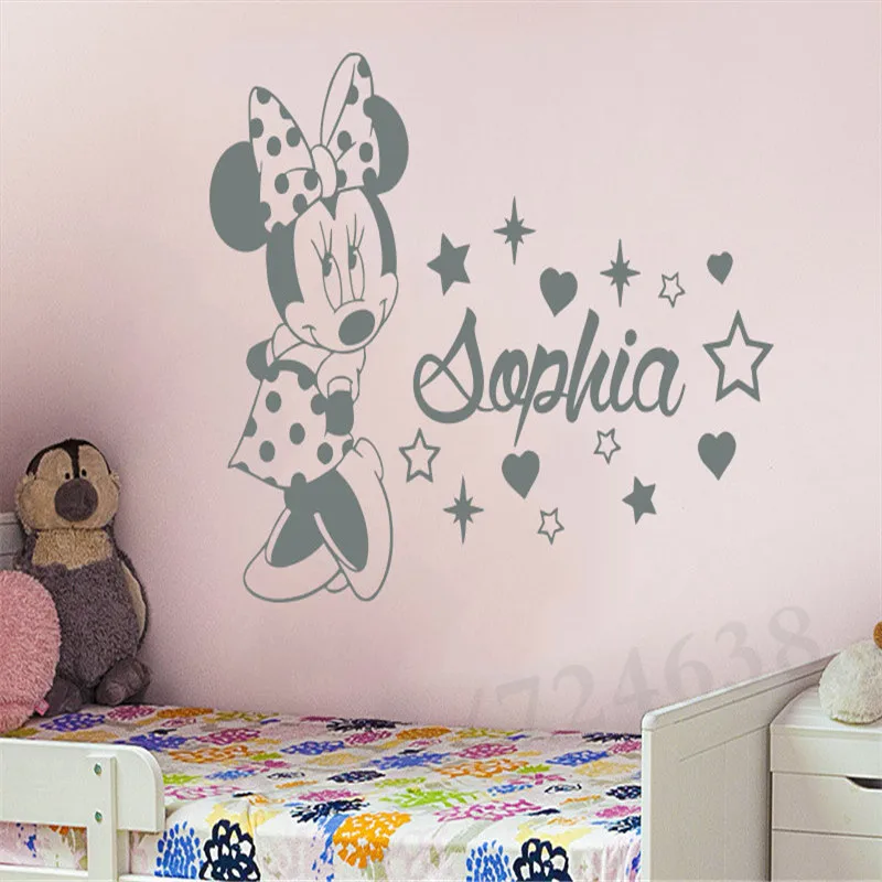 Виниловые настенные наклейки на стену заказ для девочек спальни детской комнаты