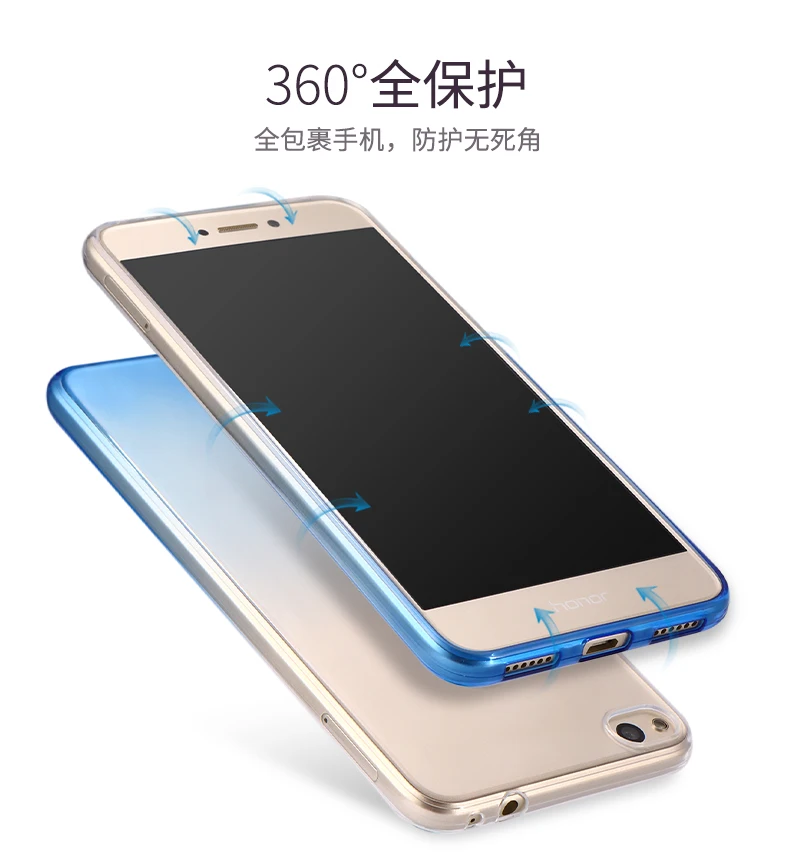 Ультратонкий Прозрачный мягкий чехол из ТПУ для Huawei Y6 2017 дюйма фотография 6 MYA
