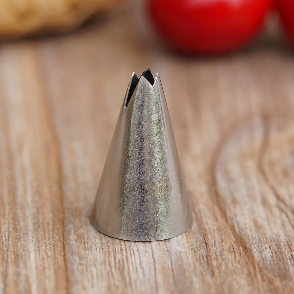 #68 маленькая стеклянная чашка для украшения тортов из нержавеющей стали|leaf