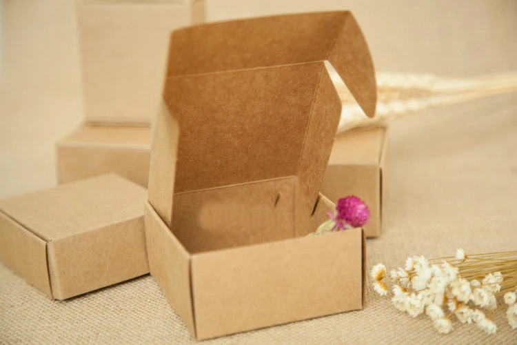 

30pcs 9*6.5*3cm Aircraft Brown Gift Packaging Kraft Paper Box For Jewelry\Wedding\Candy\Crafts\Handmade Soap Packing boxes