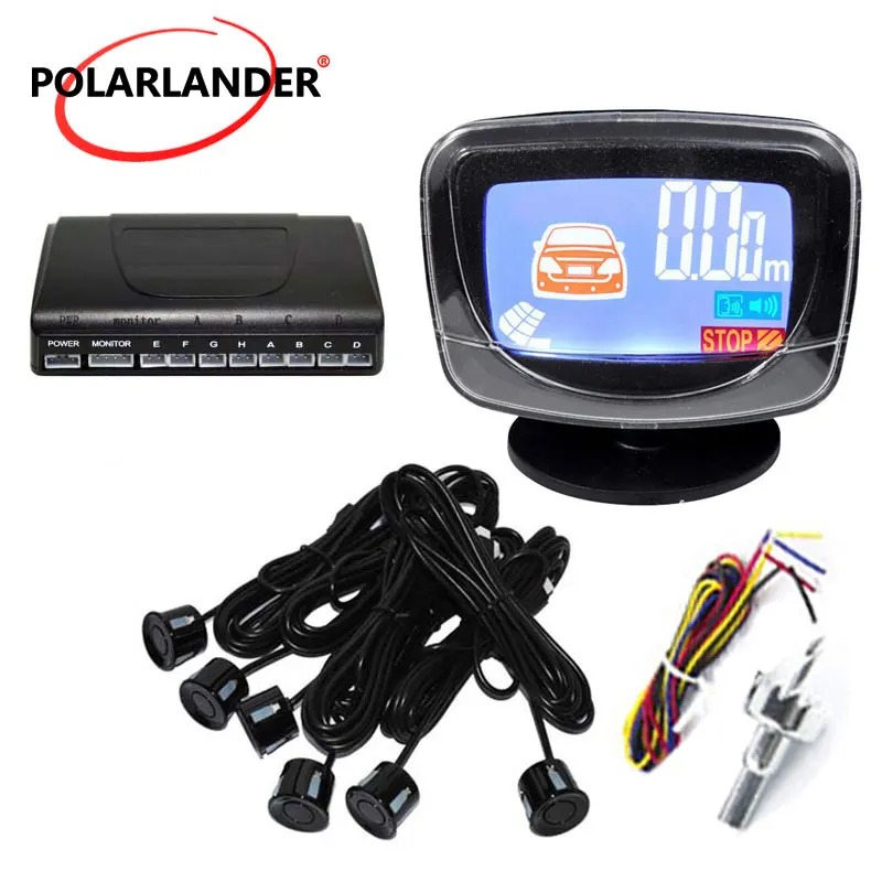 Car auto Parking System Kit LCD Display Monitor 8 Sensors Front And Rear Viewing Backup Reverse 44 colors to choose | Автомобили и
