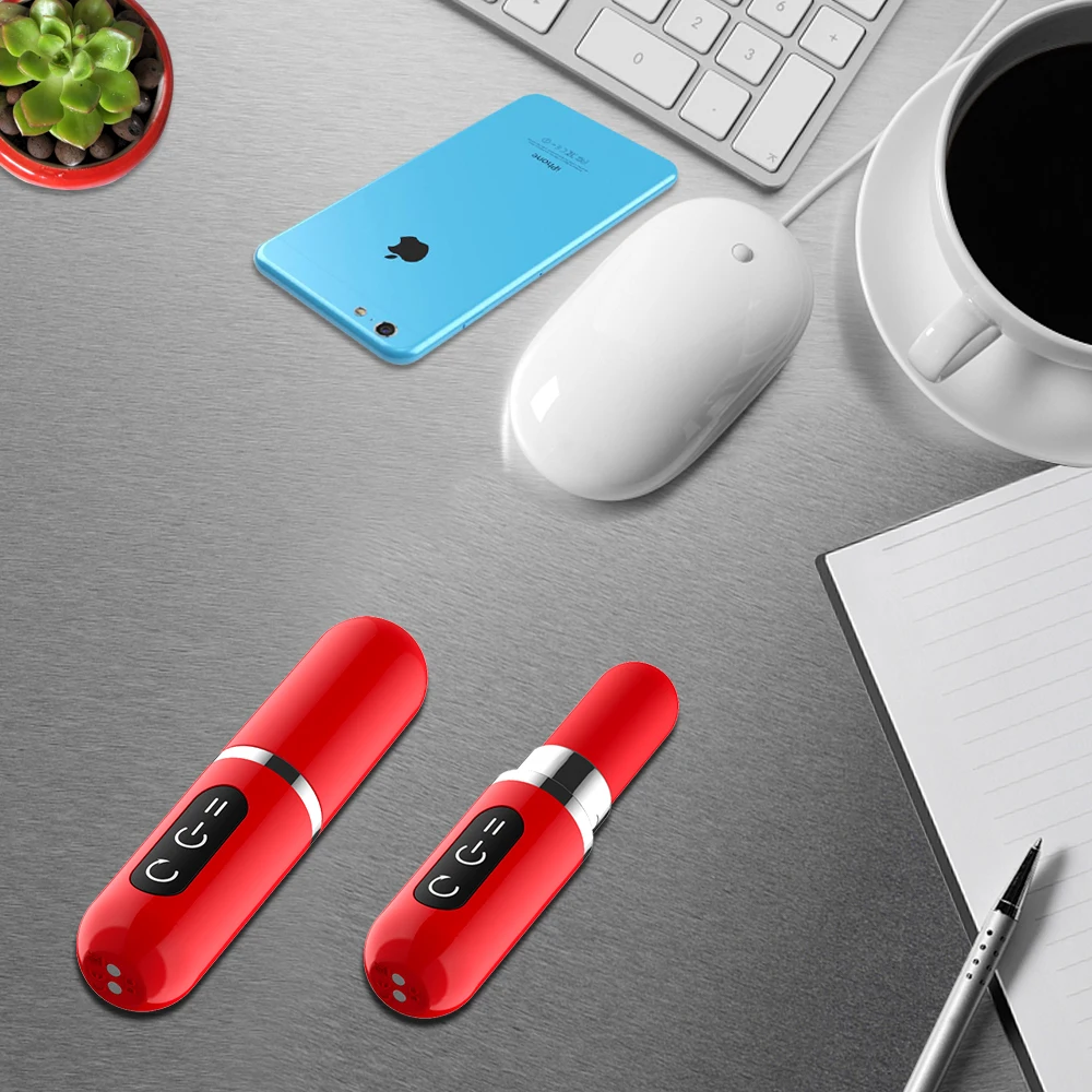 Мини Губная помада вибратор USB зарядка пуля Стимулятор клитора эротический